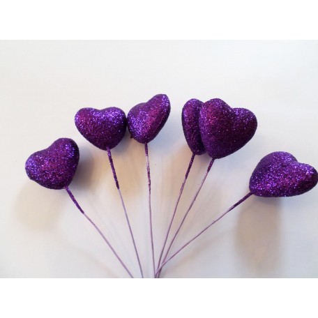 Sparkle Hearts - Purple
